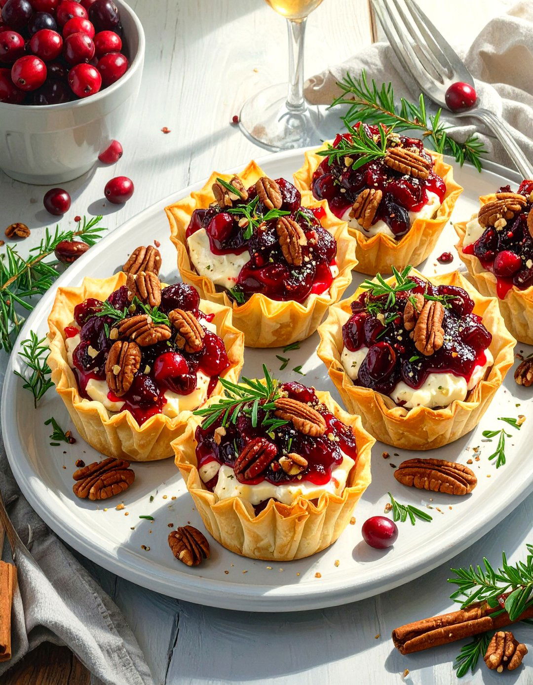 Cranberry and Brie Bites - 30 fall baby shower food ideas