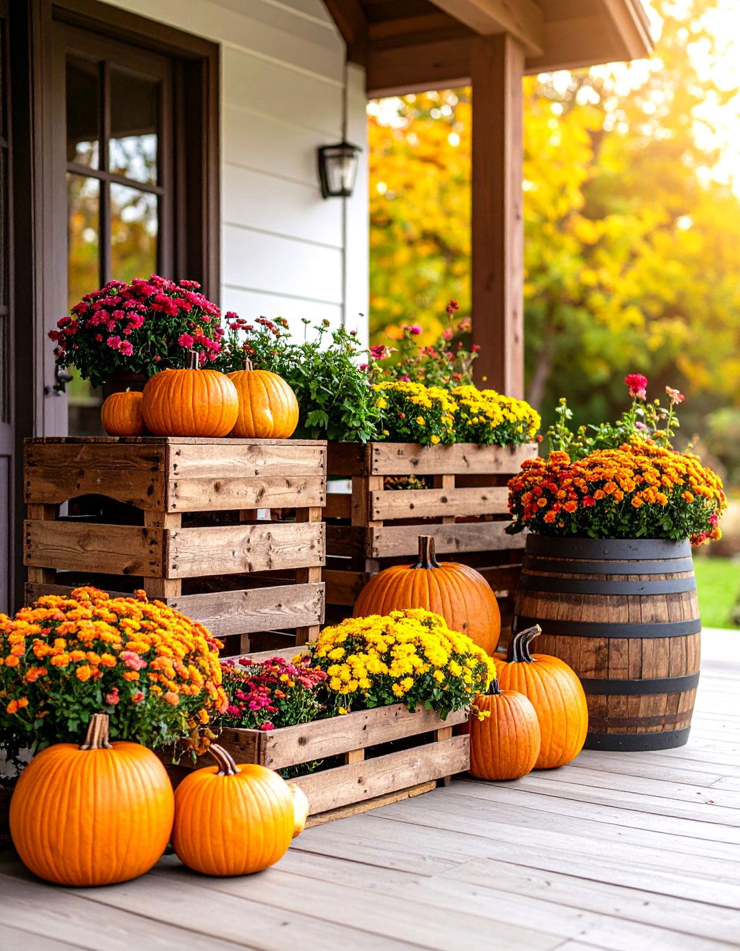 Crate and Barrel Display Porch - 30 fall porch ideas