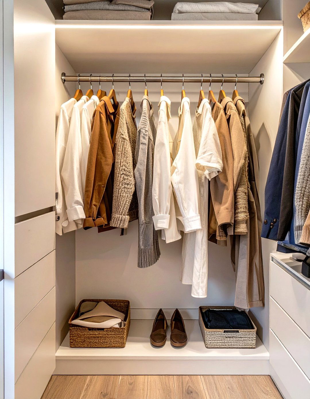 Create a Capsule Wardrobe - 30 small closet ideas for bedroom