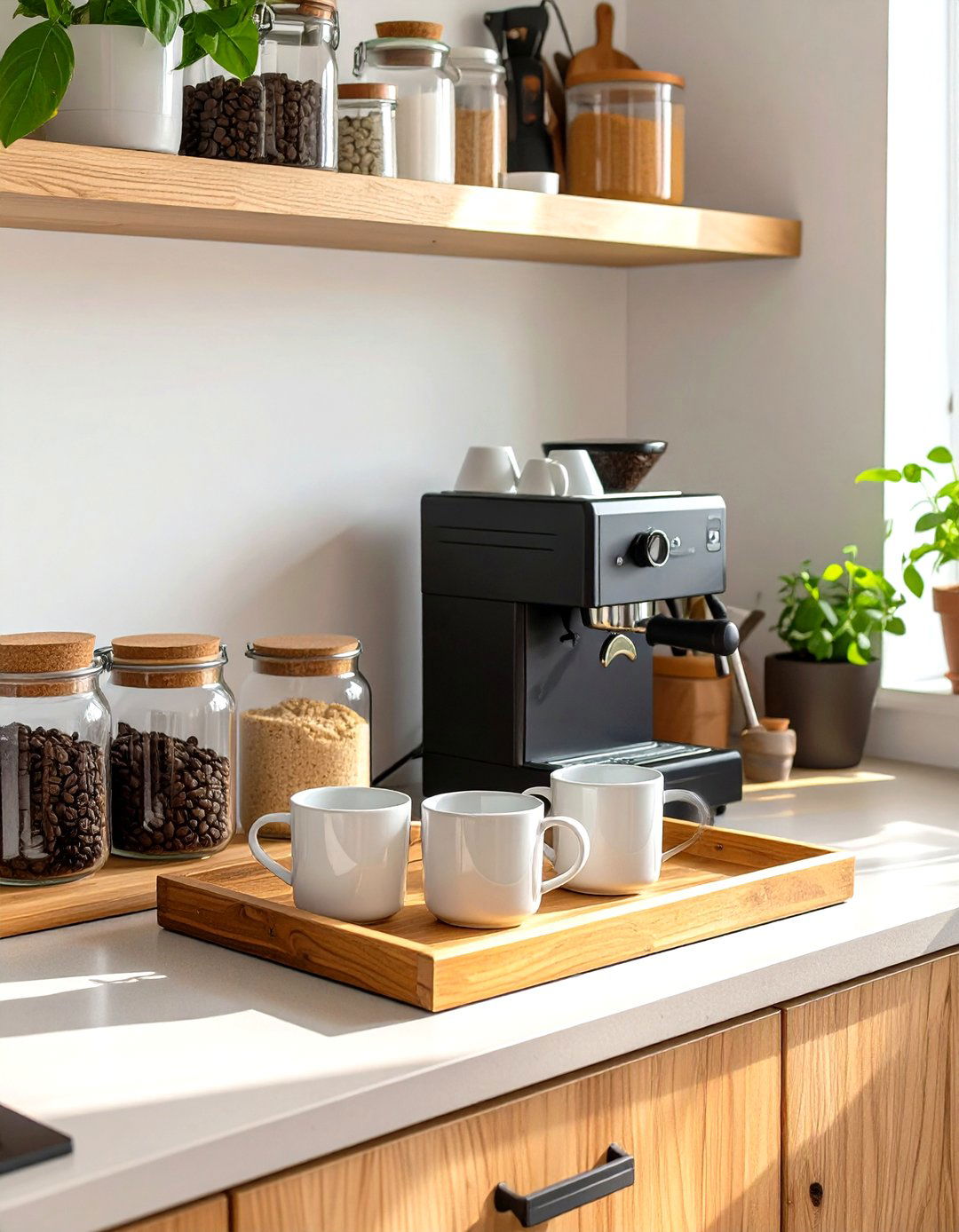 Create a Designated Coffee and Tea Station - 30 small kitchen storage ideas