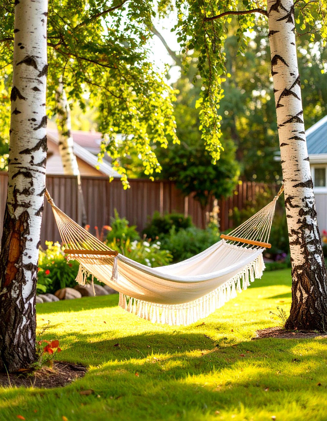 Create a Hammock Nook - 30 simple backyard landscaping ideas