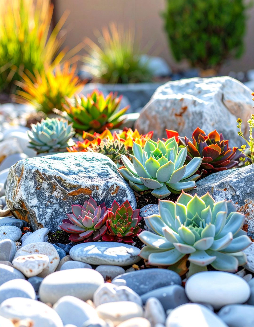Create a Rock Garden with Succulents - 30 simple landscape ideas
