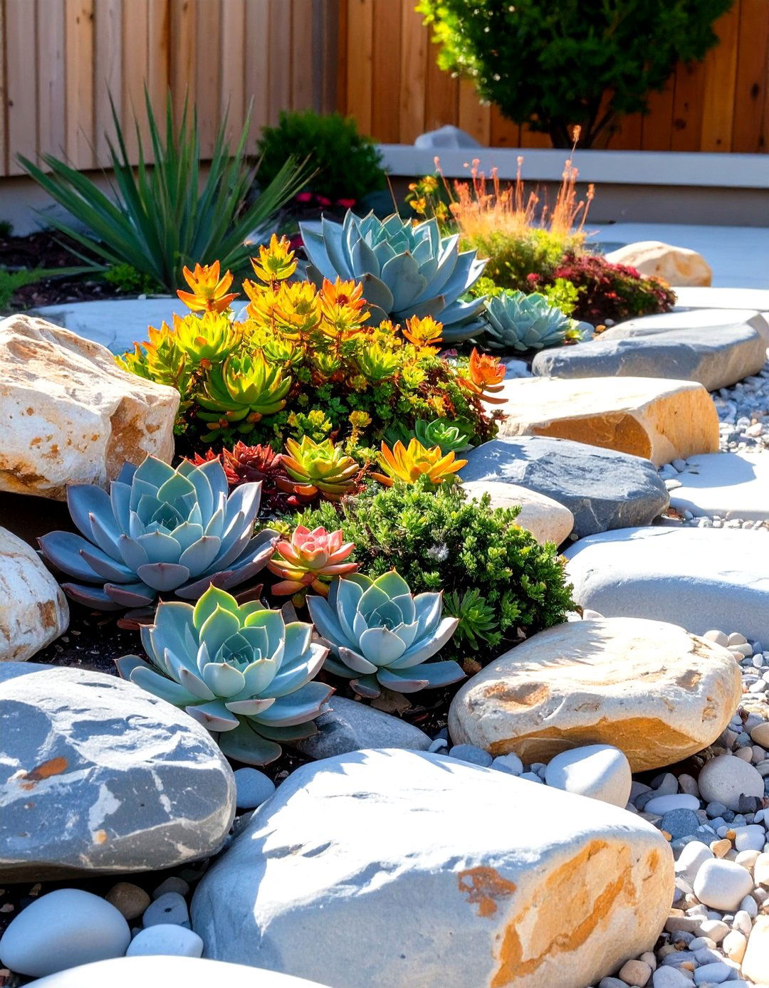 Create a Small Rock Garden - 30 simple backyard landscaping ideas