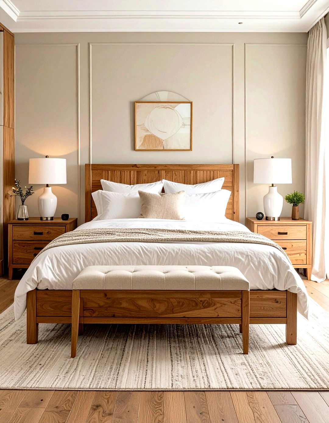 Create a Symmetrical Layout - 30 simple bedroom decorating ideas