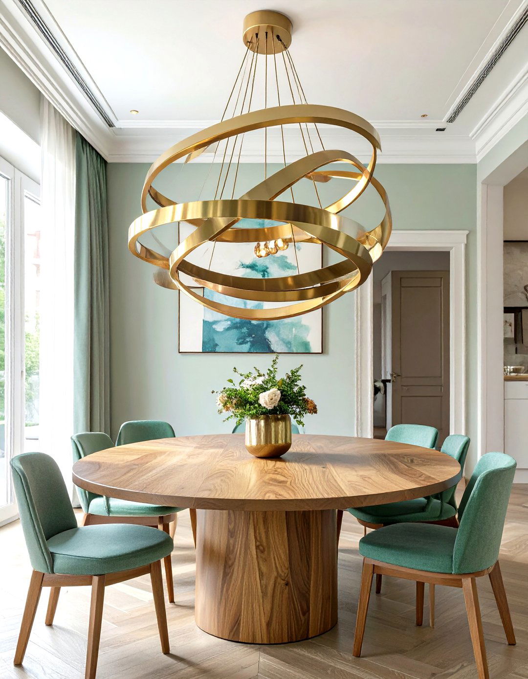 Creating Balance with a Large Statement Light Fixture - 30 scale and proportion in interior design ideas