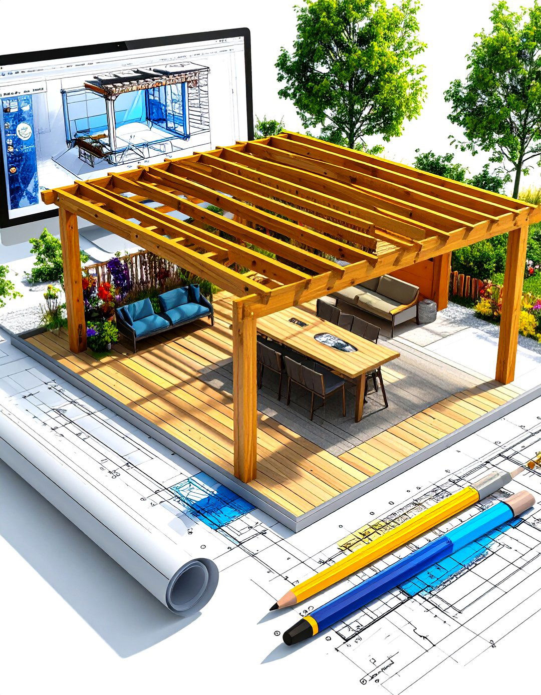 Creating Shade Structures in Patio Design Software - 30 patio design software ideas
