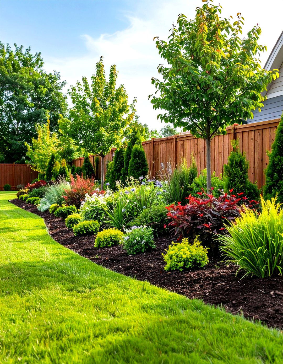 Creating a Berm for Natural Elevation - 30 privacy landscaping ideas