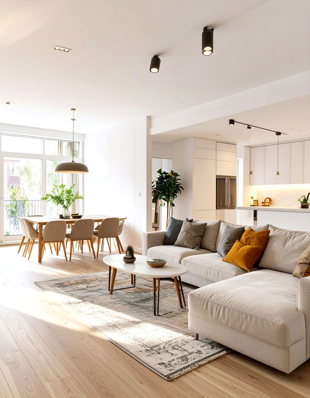 Creating a Broken Plan with a Half Wall - 30 small living room dining room combo layout ideas