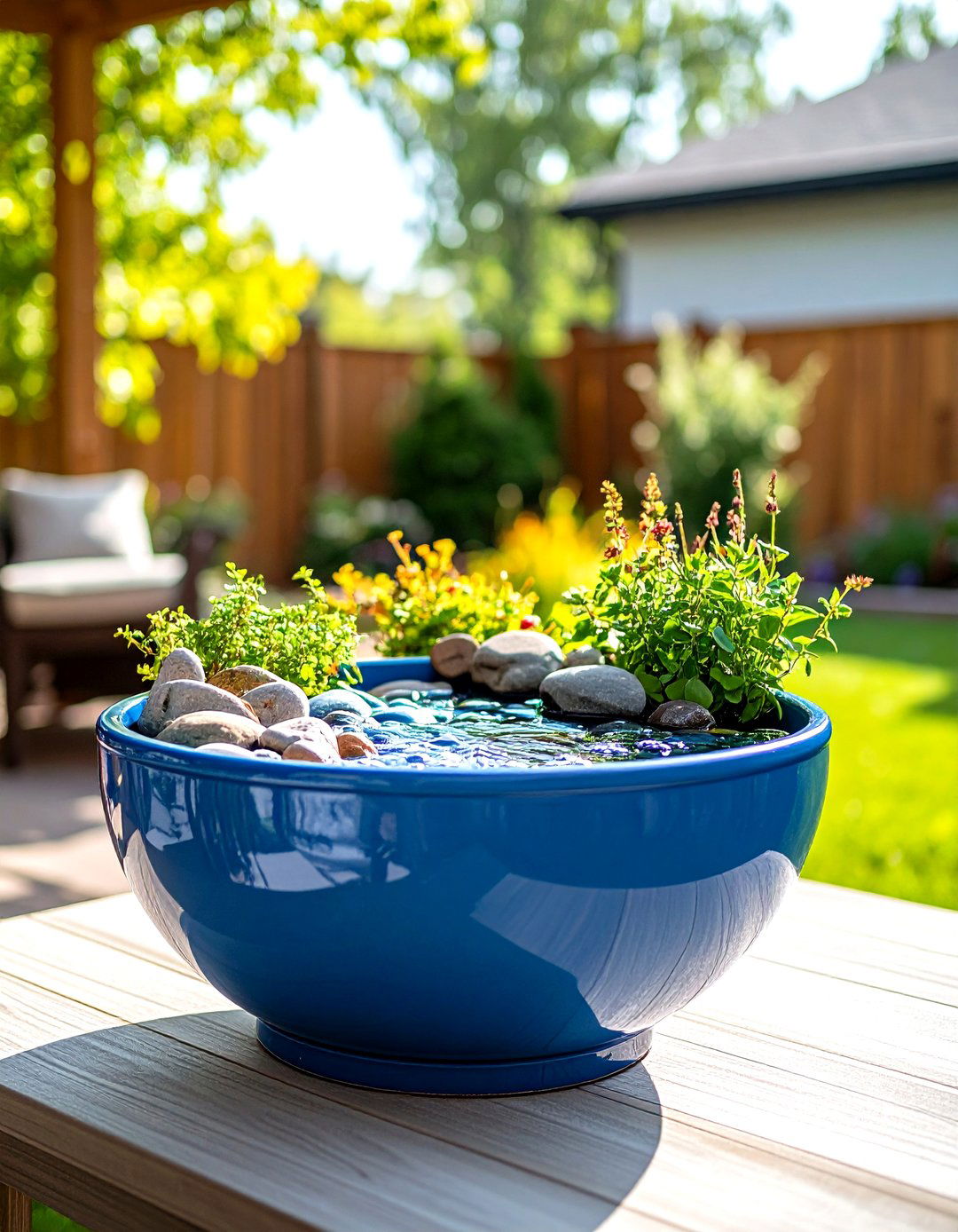Creating a DIY Water Feature on a Budget - 30 patio ideas on a budget