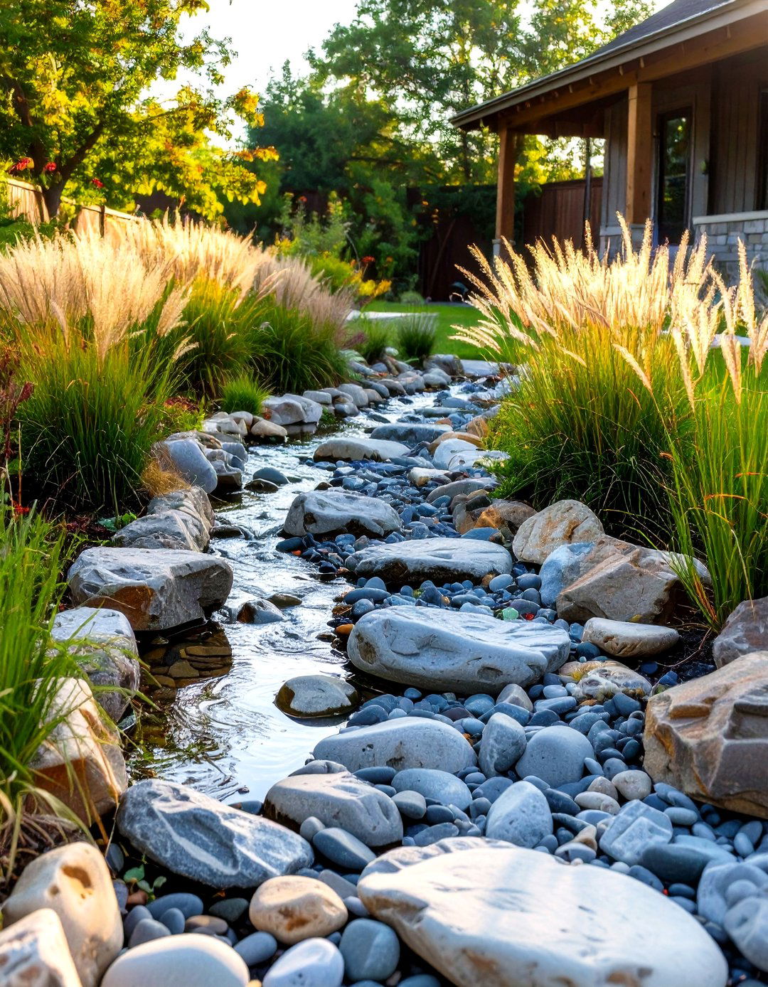Creating a Dry Creek Bed Feature - 30 septic tank landscaping ideas