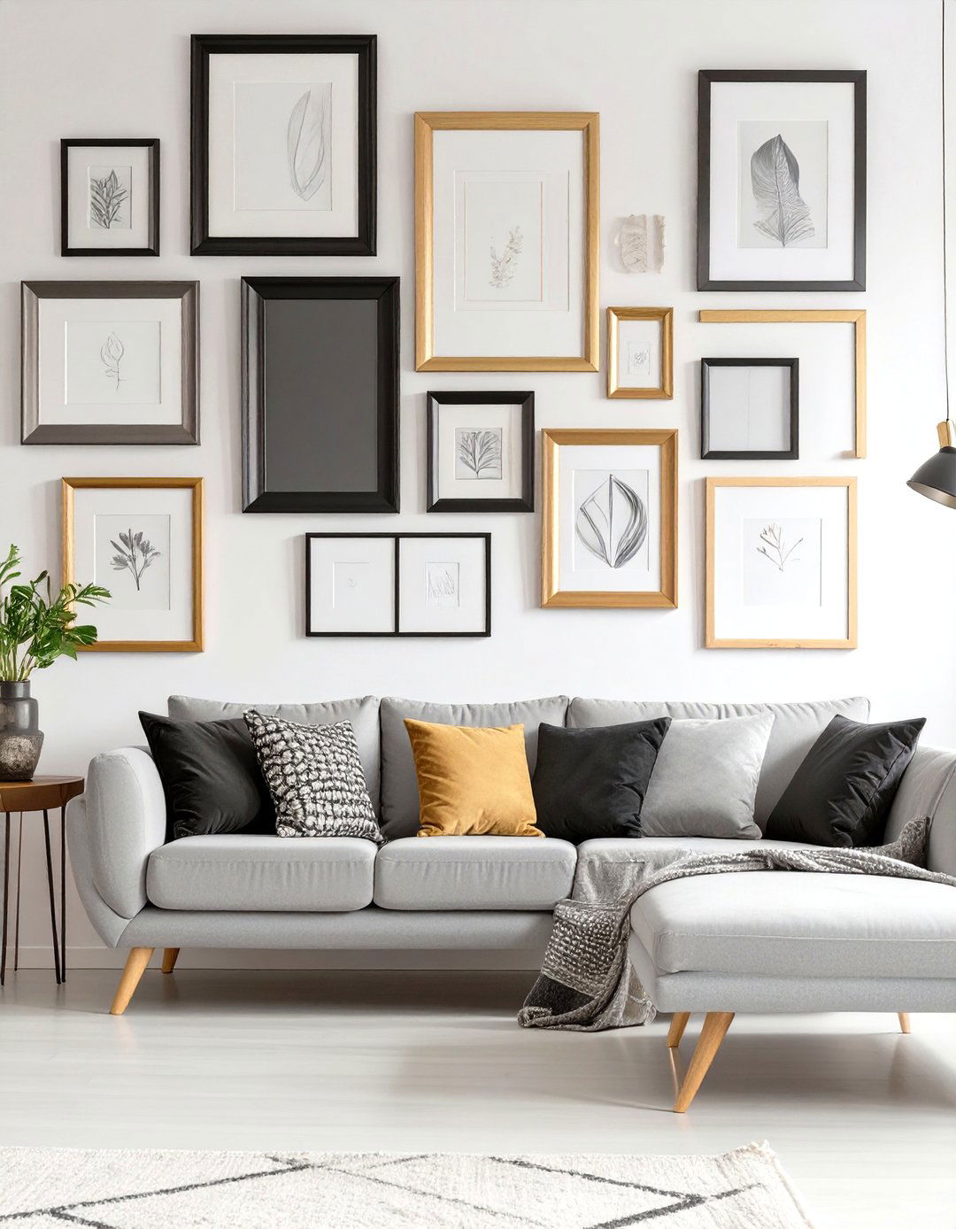 Creating a Gallery Wall as a Focal Point - 30 sitting room decor ideas