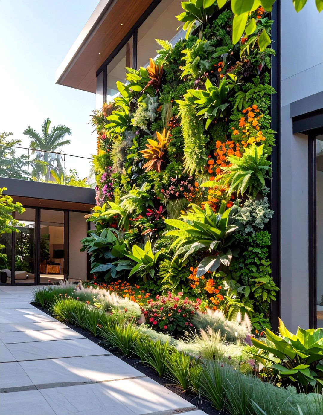 Creating a Living Wall Vertical Garden - 30 sustainable garden design ideas