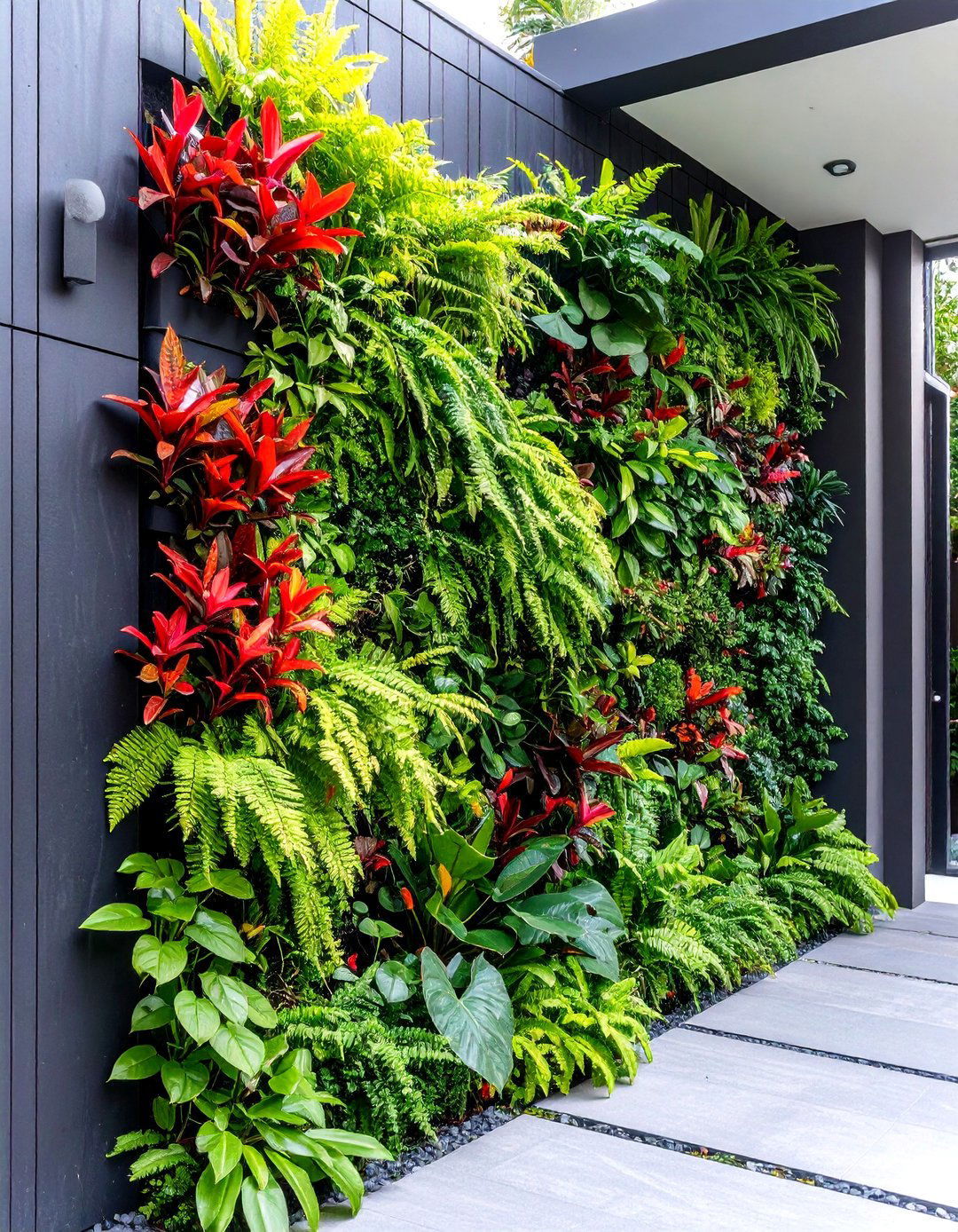 Creating a Vertical Garden with Tropical Plants - 30 tropical backyard ideas