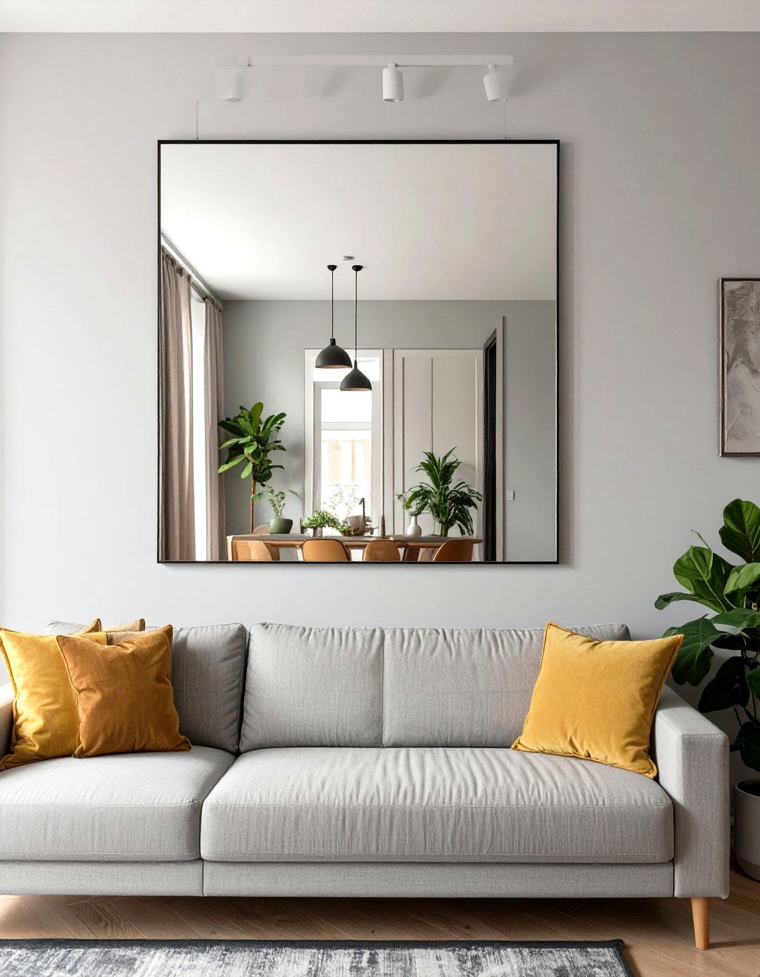 Creating the Illusion of Space with Large Mirrors - 30 small house interior design ideas