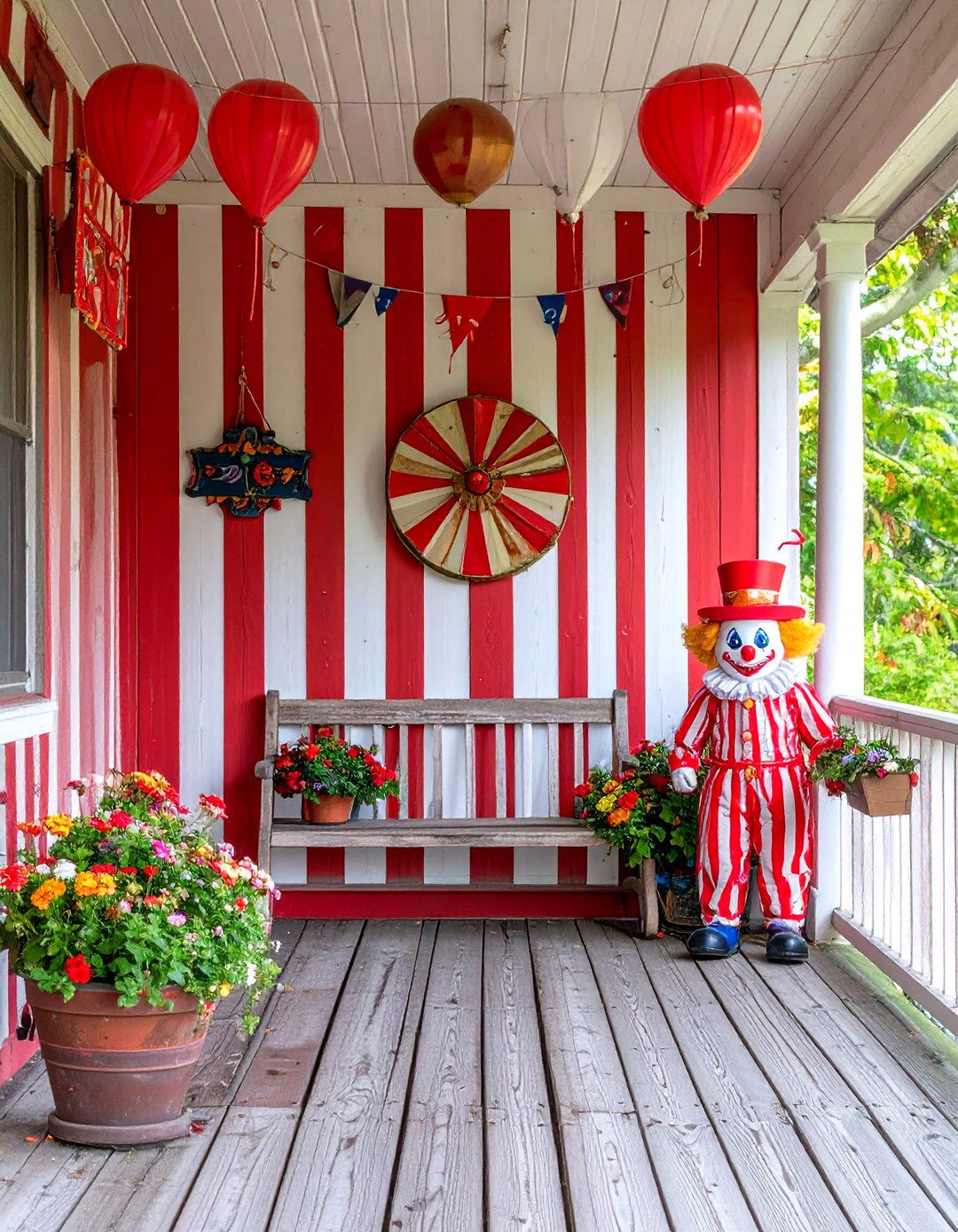 Creepy Carnival Porch - 30 halloween porch ideas