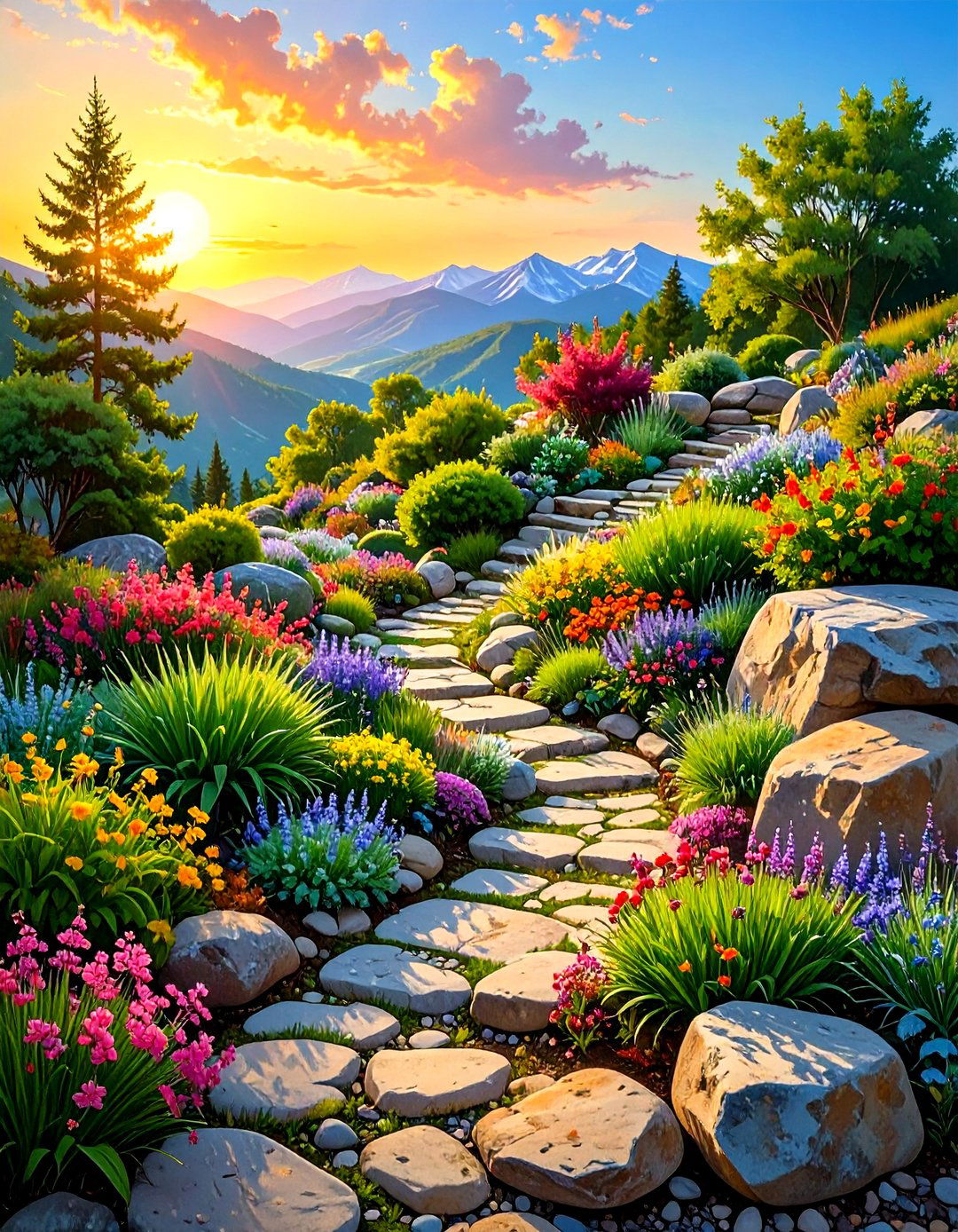 Crevice Rock Garden - 30 simple rock garden ideas