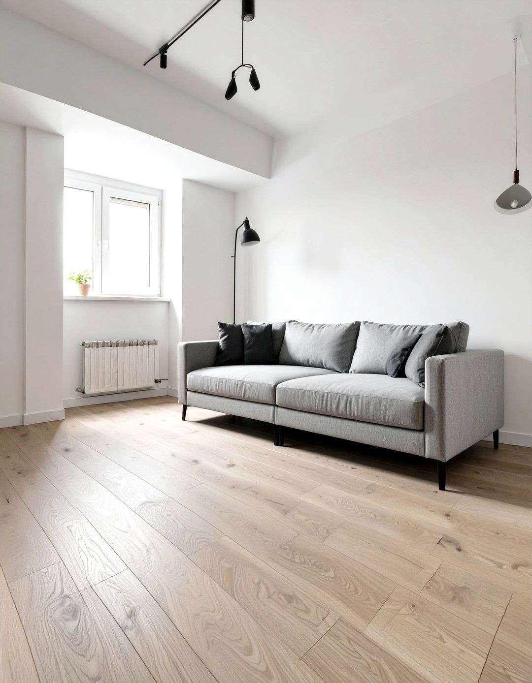 Crisp White and Natural Wood Basement - 30 modern basement color ideas decorating