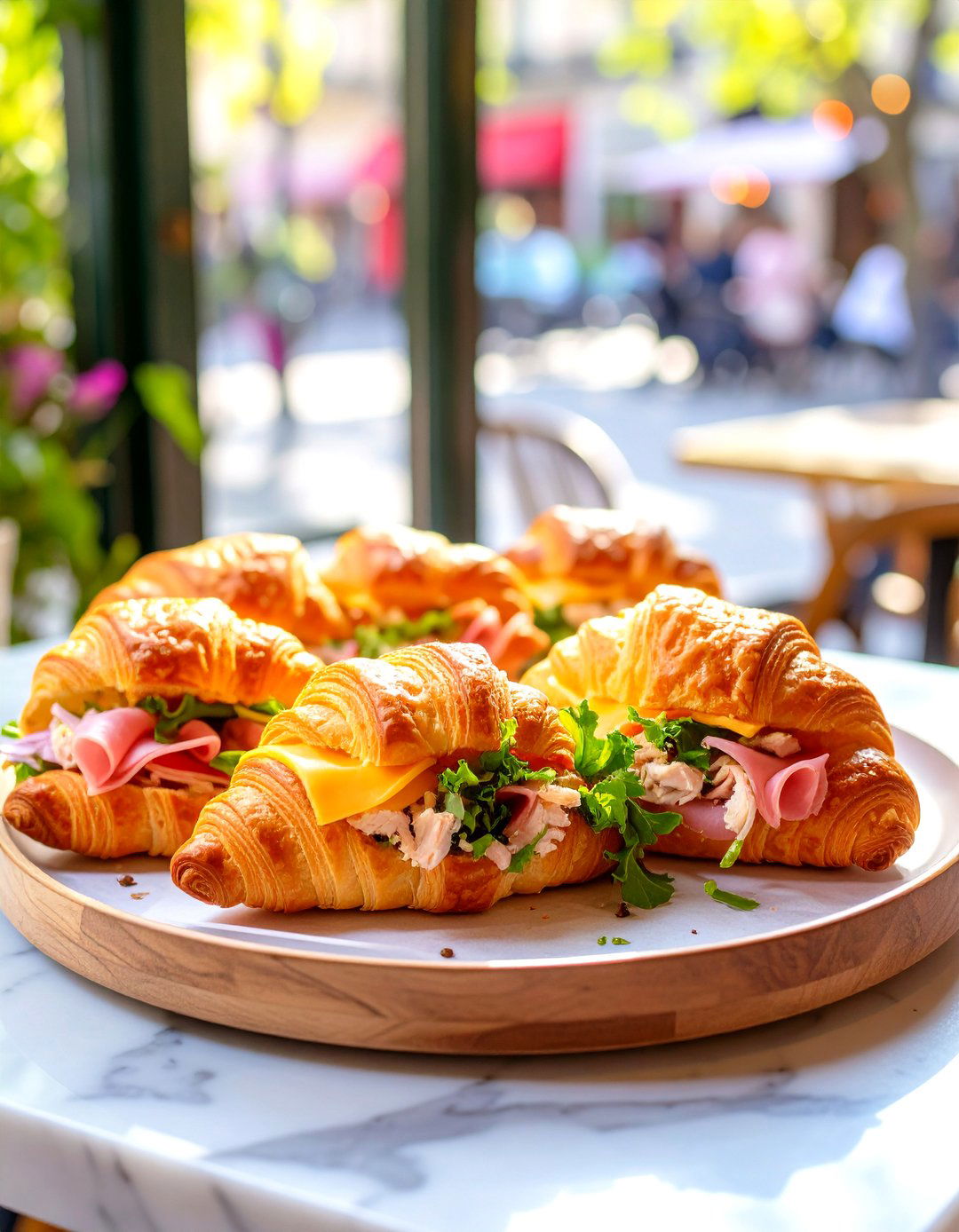 Croissant Sandwich Platter - 30 baby shower brunch food ideas