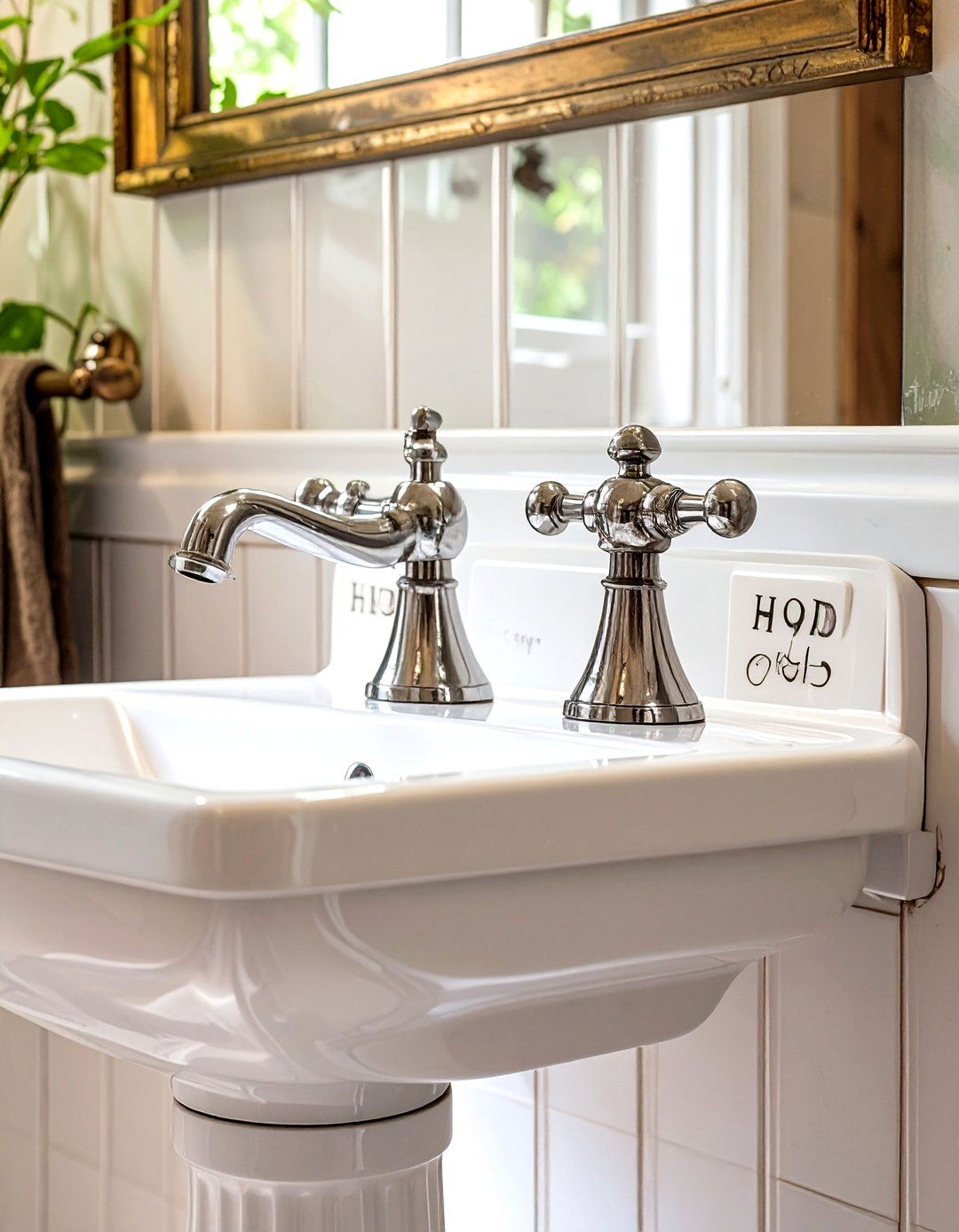 Cross Handle Faucets - 30 vintage bathroom ideas