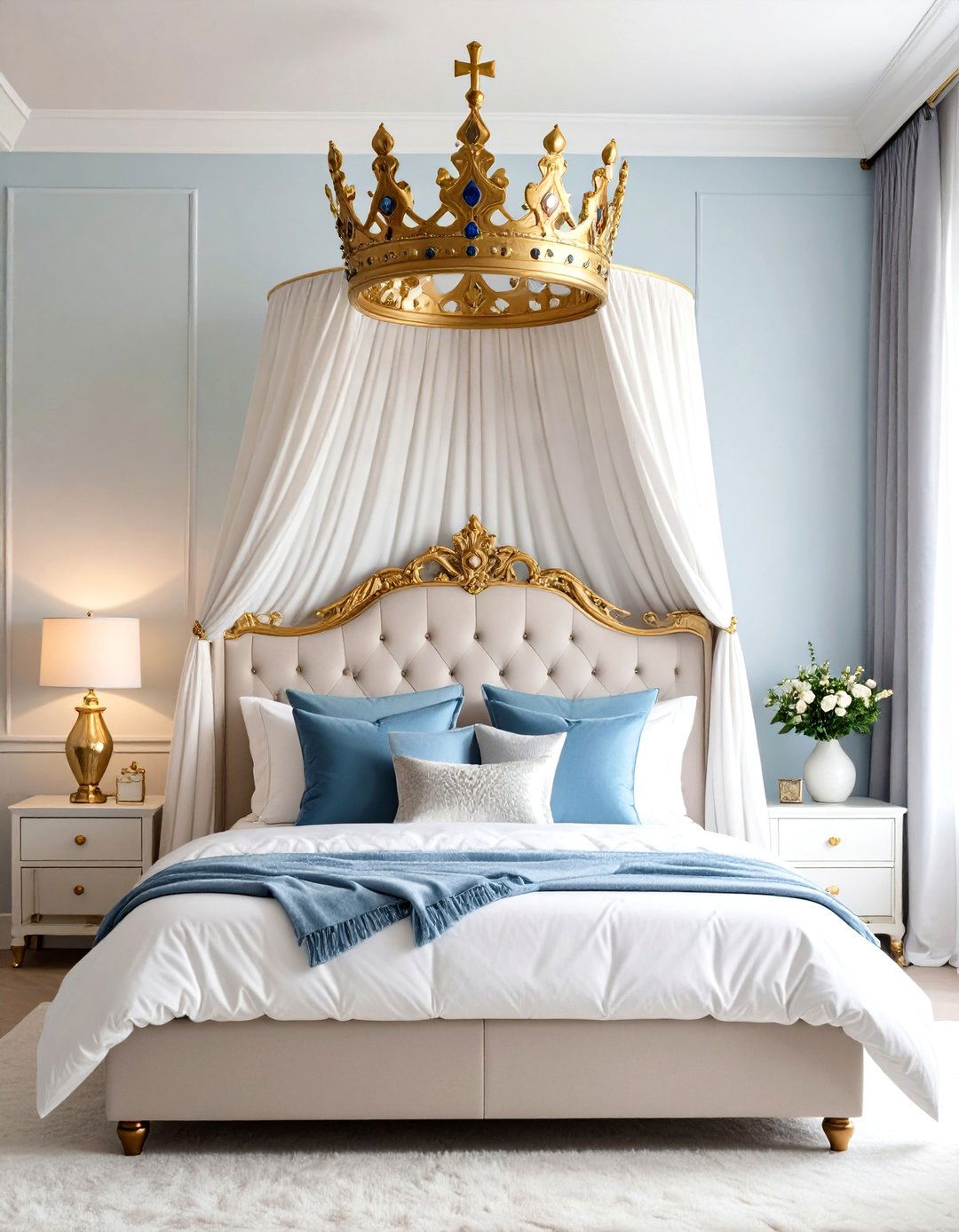 Crown Shaped Decor Princess Bedroom - 30 princess bedroom ideas