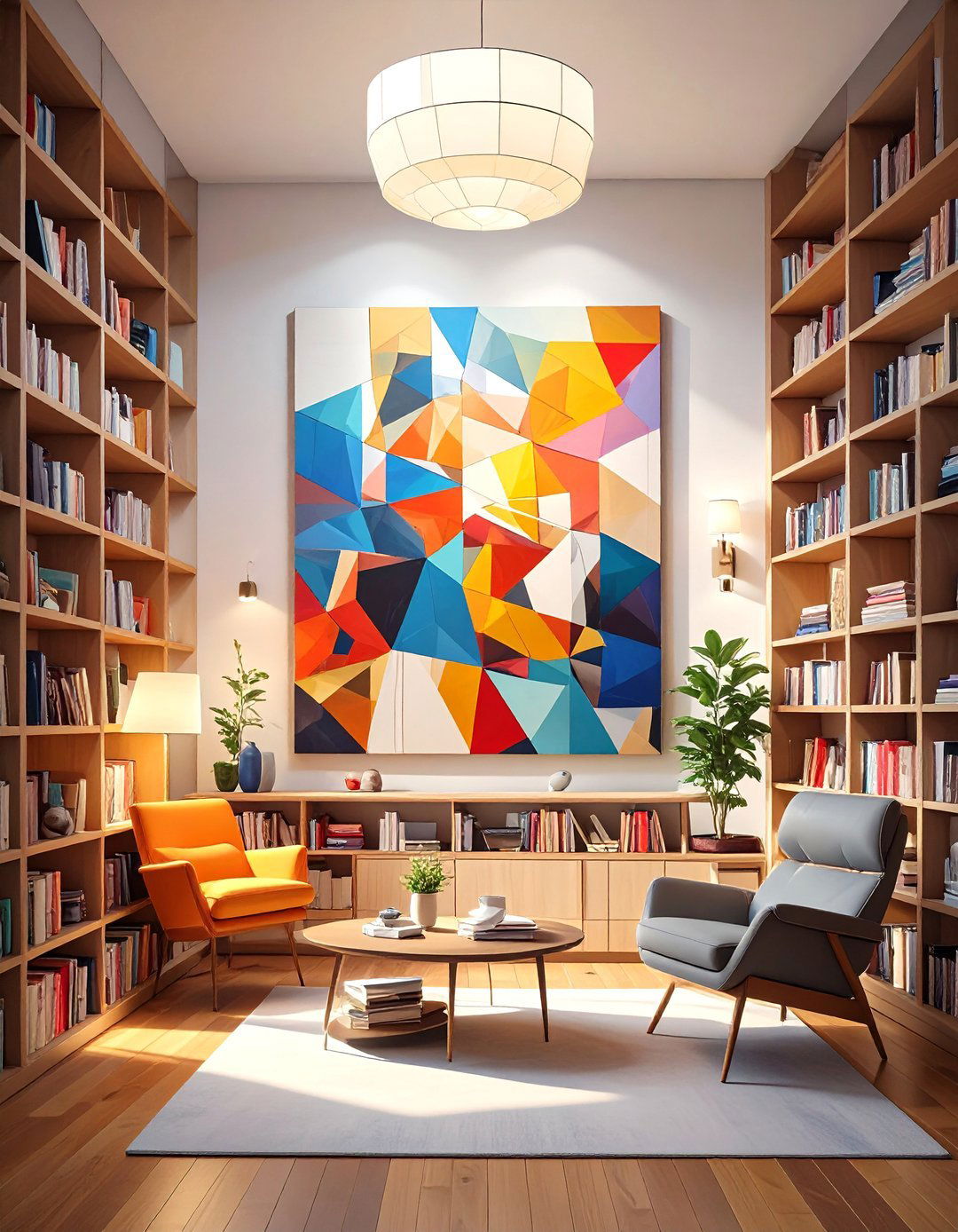 Cubist Inspired AI Compositions - 30 ai wall art ideas