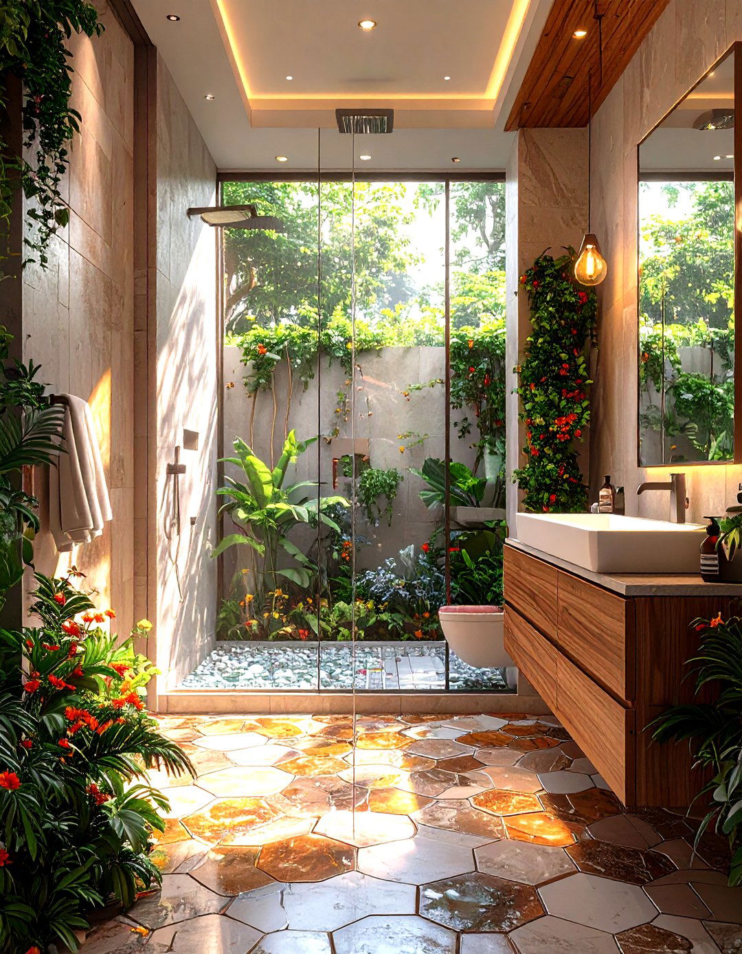 Curbless Shower Layout - 30 small bathroom layout ideas