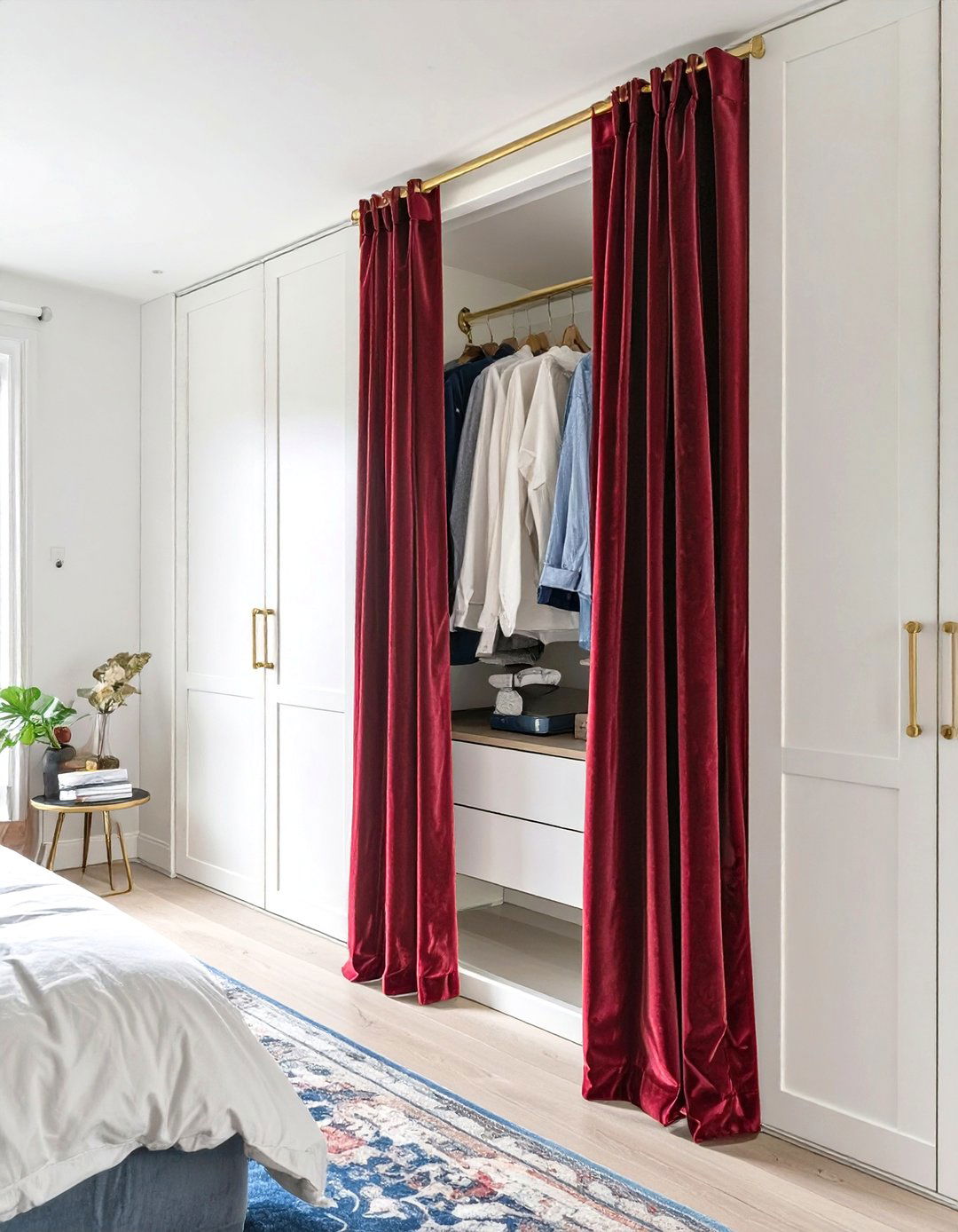 Curtain Closet Door Replacement - 30 diy closet door ideas