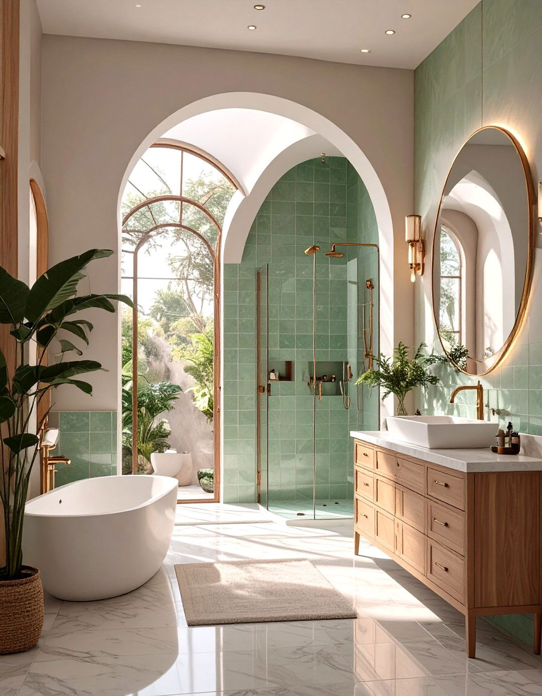 Curved Archways Bathroom - 30 bathroom remodel ideas 2022