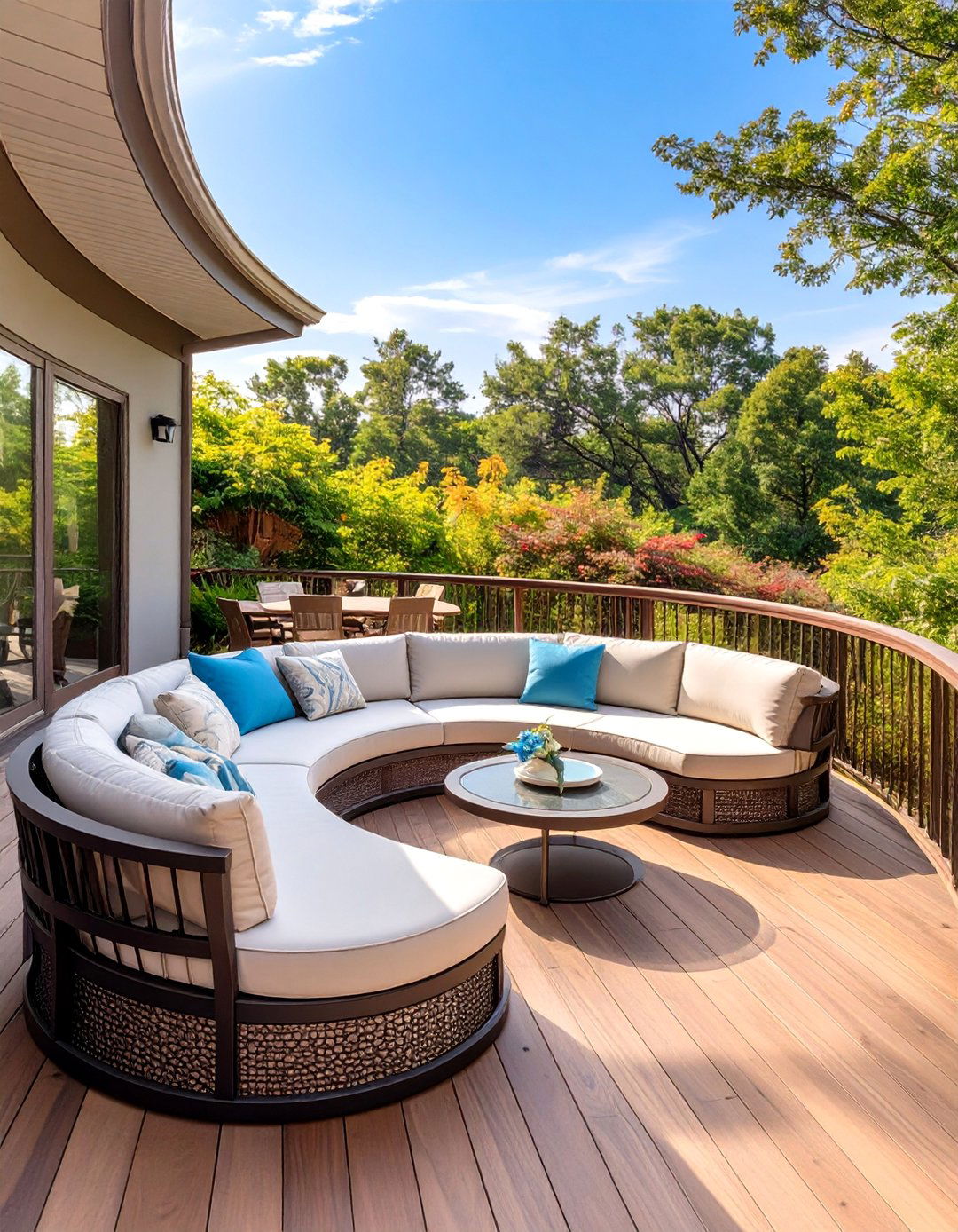 Curved Composite Deck Railing - 30 composite deck railing ideas