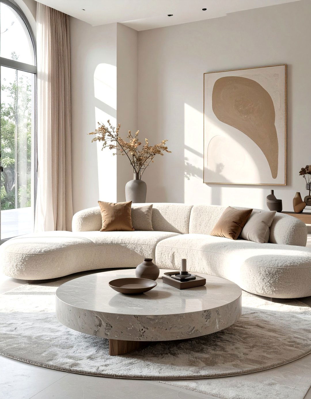 Curved Furniture Living Room - 30 contemporary living room ideas