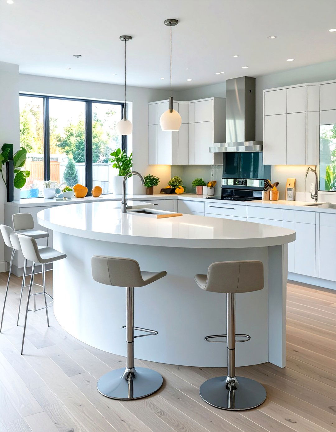 Curved Island Kitchen Renovation - 30 what are the top kitchen renovation trends ideas