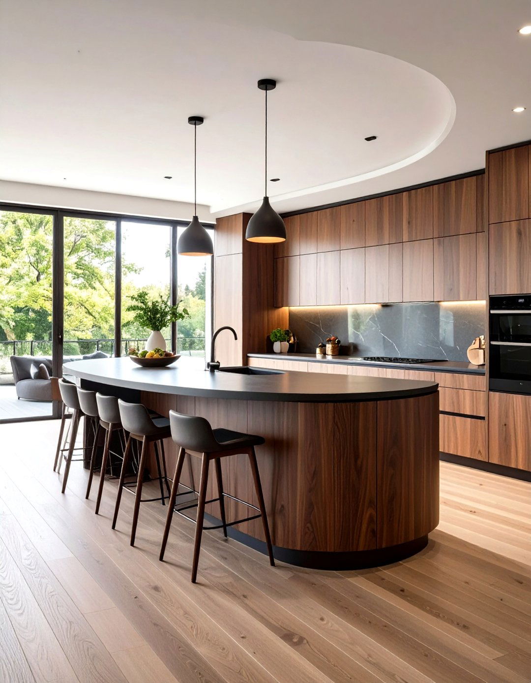 Curved Kitchen Cabinetry - 30 design kitchen cabinets ideas