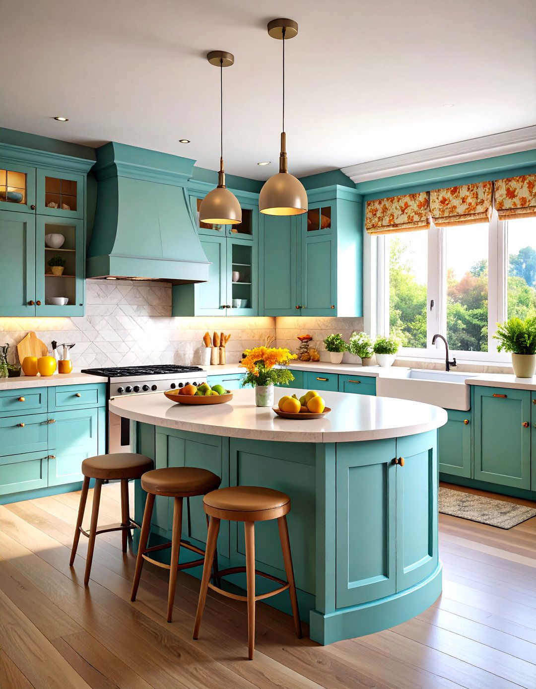 Curved Kitchen Cabinets - 30 kitchen cabinet trends