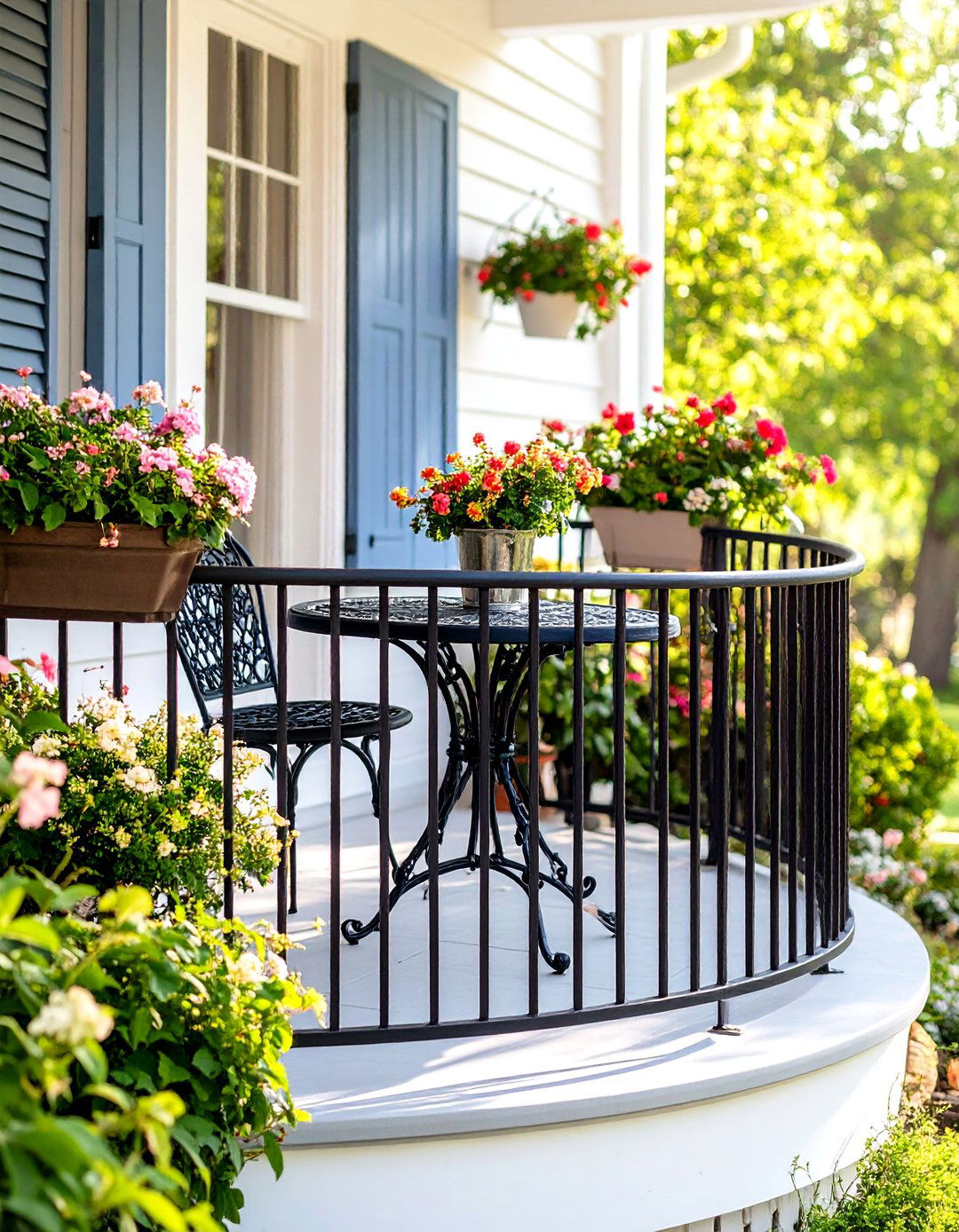 Curved Metal Porch Railing - 30 front porch porch railing ideas