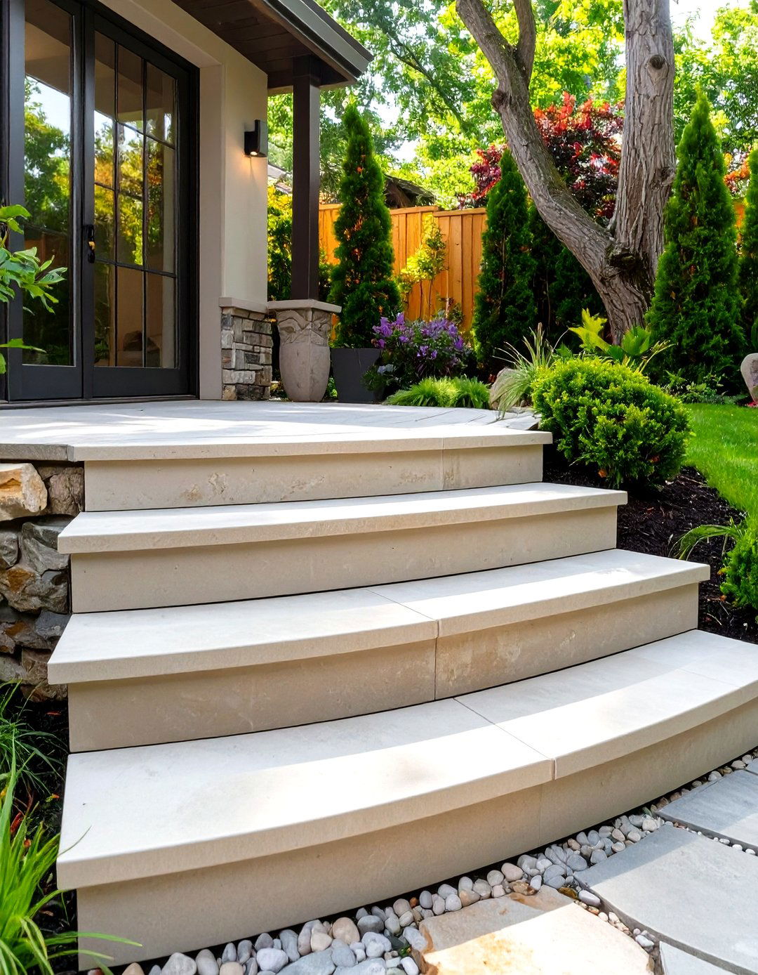 Curved Outdoor Deck Steps - 30 outdoor deck steps ideas