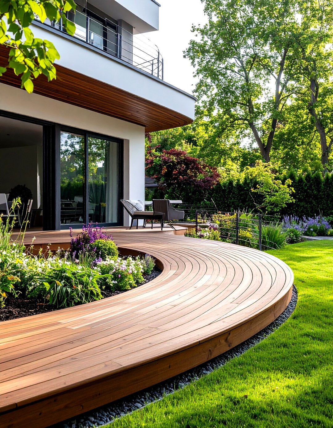Curved Patio Deck Design - 30 patio deck ideas