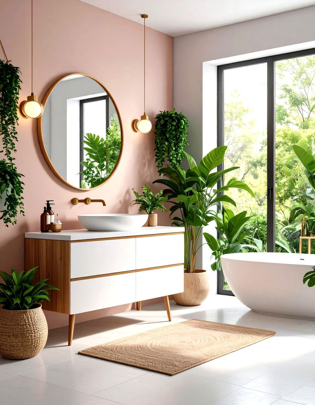 Curved Vanity or Shower - 30 remodel small bathroom ideas