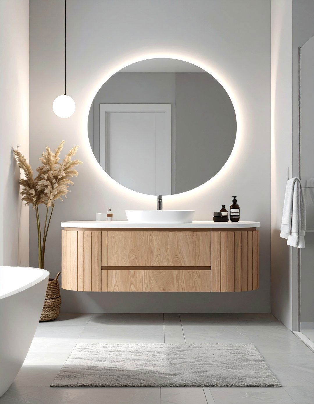 Curved and Organic Forms Bathroom - 30 bathroom furniture ideas