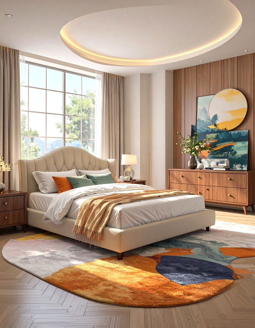 Curved and Organic Forms - 30 master bedroom ideas modern