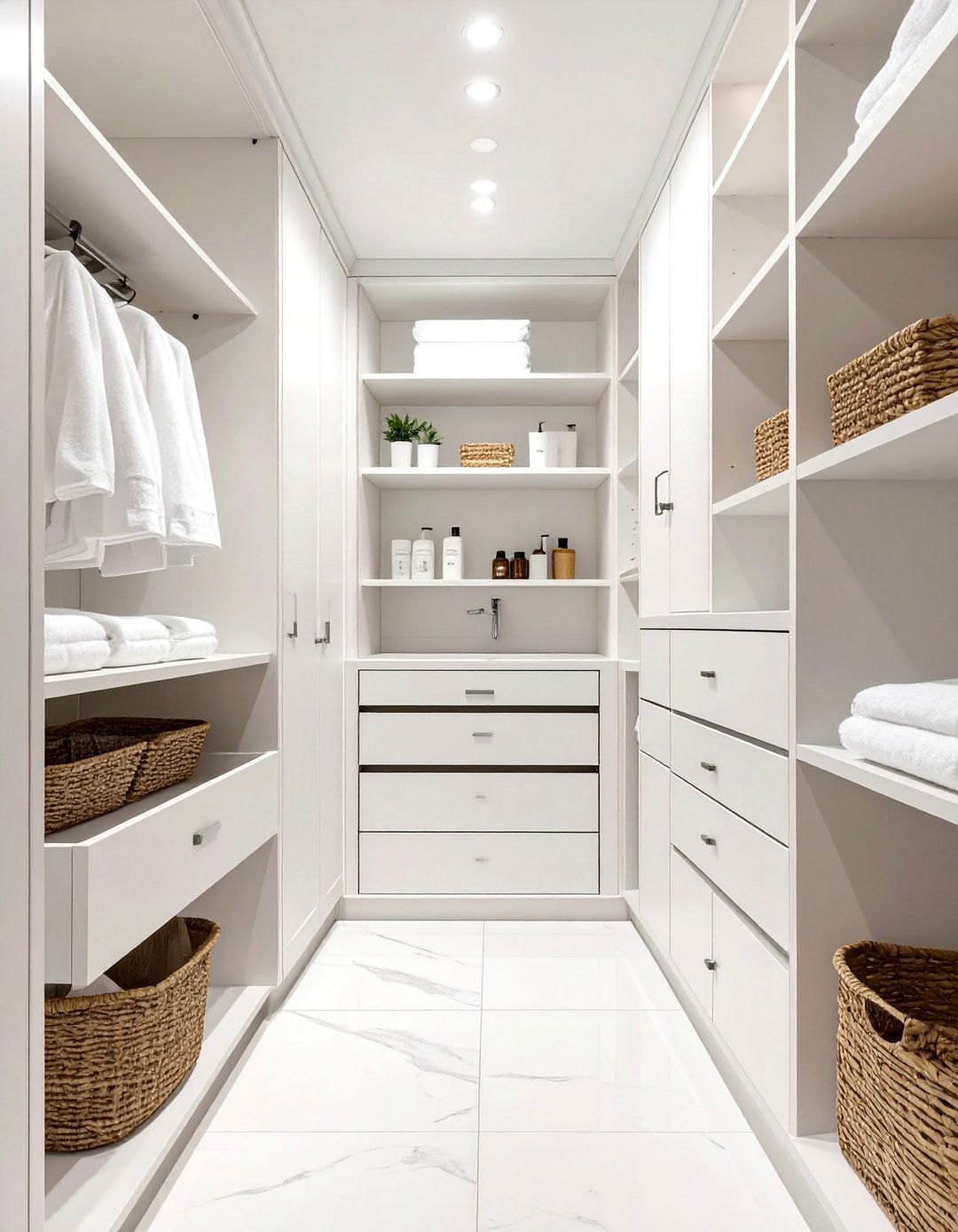 Custom Built Cabinetry and Shelving - 30 bathroom closet organization ideas