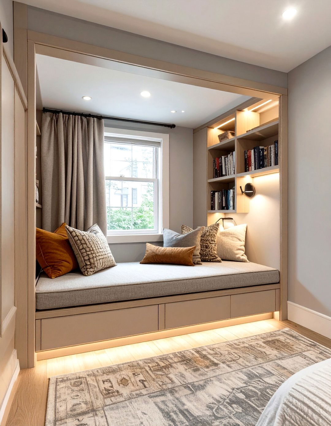 Custom Built In Nooks - 30 small master bedroom ideas