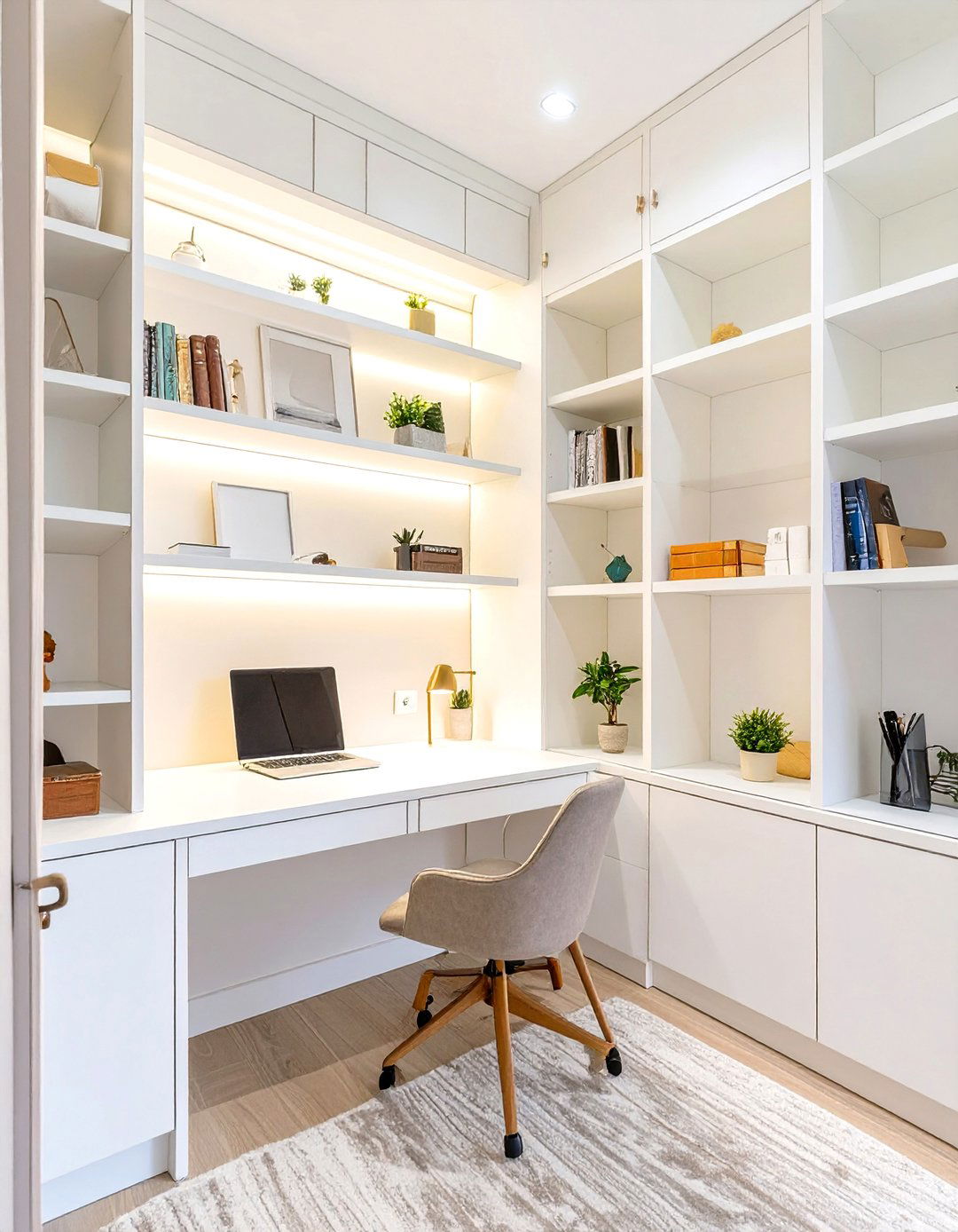 Custom Built In Shelving and Storage - 30 small room decor ideas