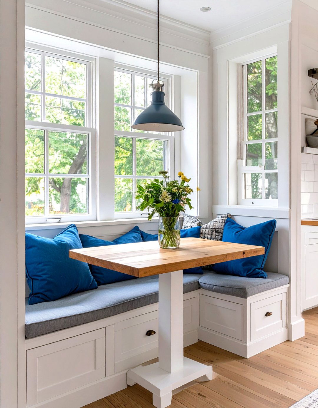 Custom Built Window Nook Table - 30 what are space-saving kitchen table ideas ideas