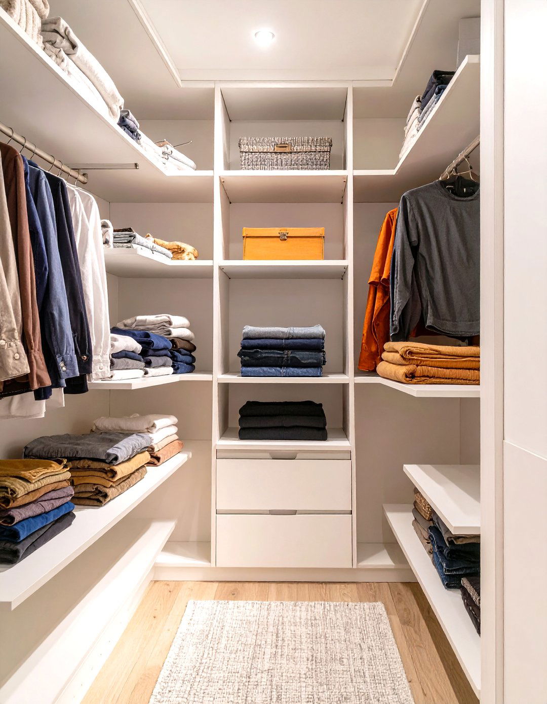 Custom Cut Melamine Shelves - 30 small closet shelving ideas