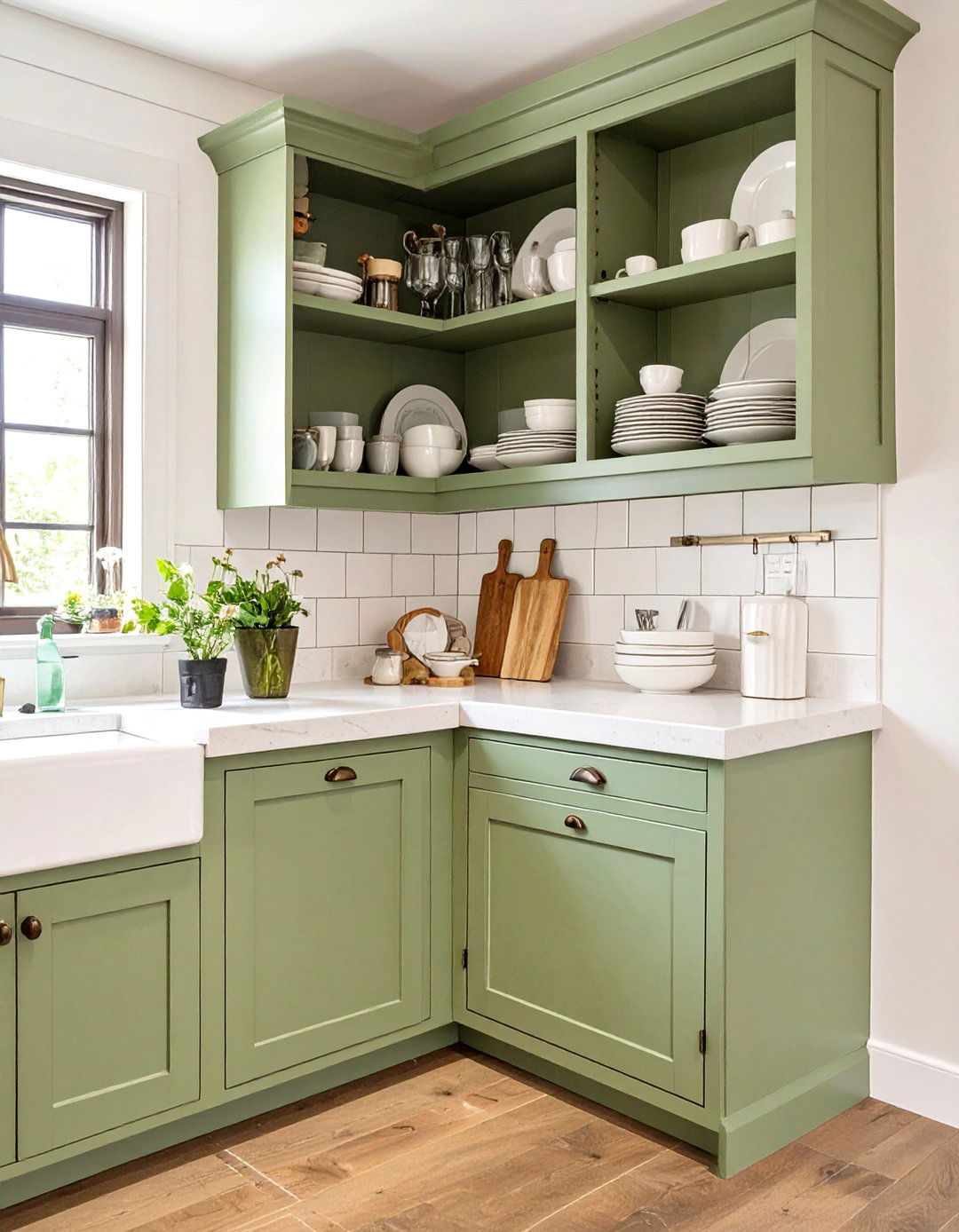 Custom Diagonal Corner Cabinet - 30 blind corner kitchen cabinet ideas