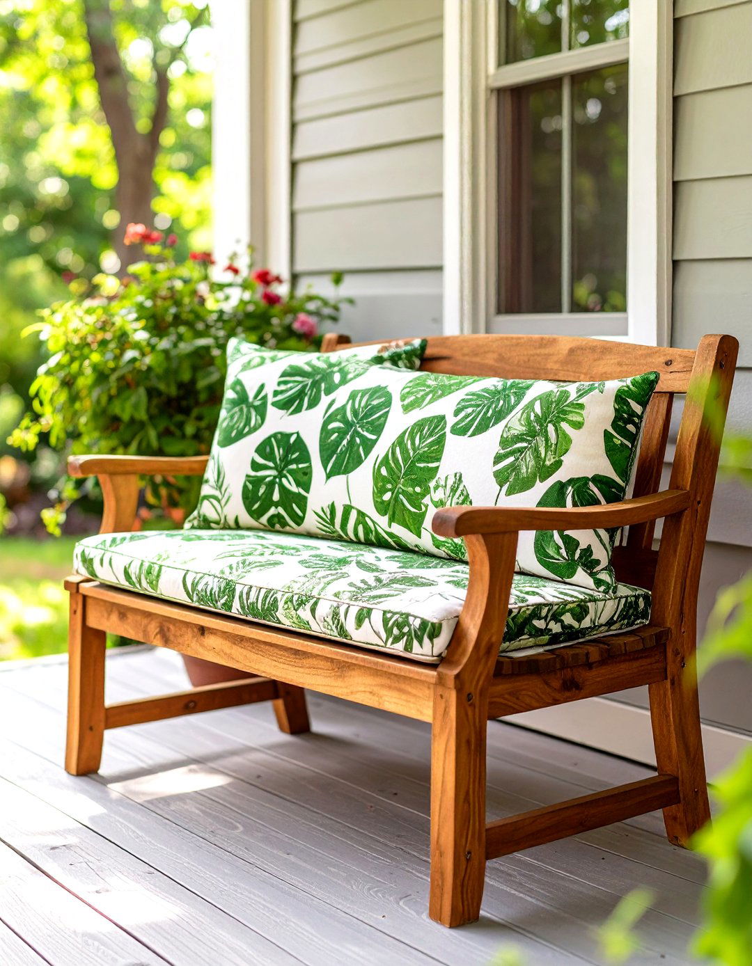 Custom Fit Outdoor Cushions for a Small Porch - 30 small porch decorating ideas