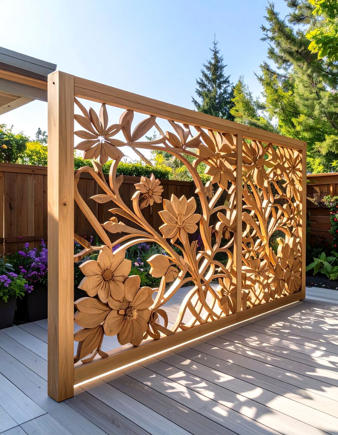 Custom Laser Cut Wood Lattice - 30 deck lattice ideas