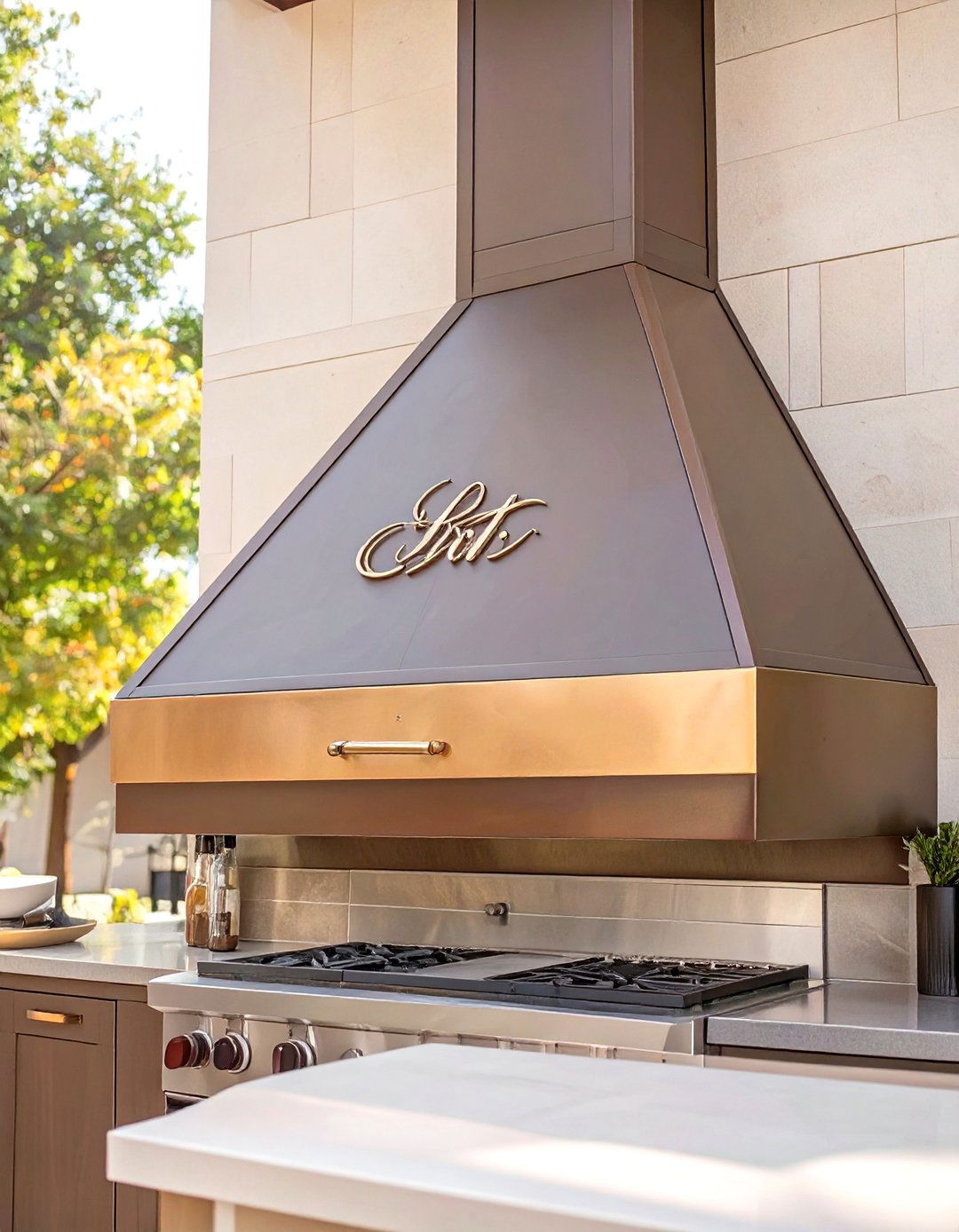 Custom Monogrammed Outdoor Grill Exhaust Hood - 30 outdoor grill exhaust hood ideas