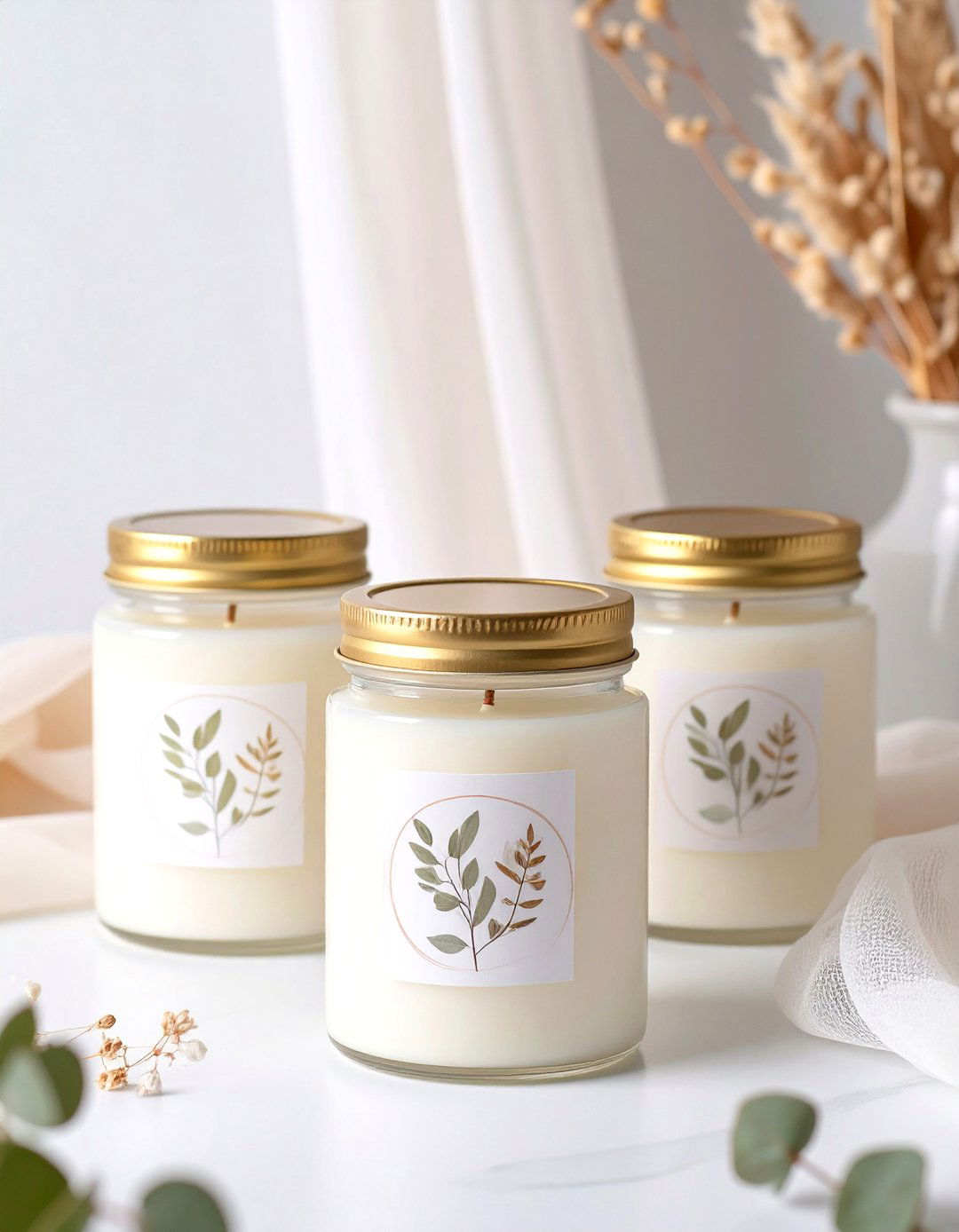 Custom Scented Candles - 30 baby shower favors ideas