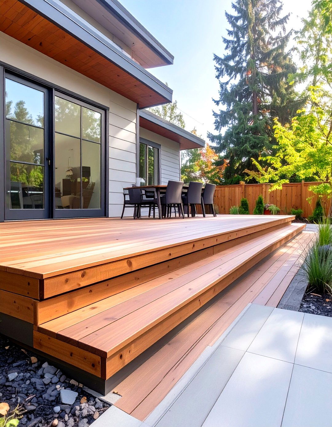 Custom Spaced Horizontal Slats - 30 inexpensive deck skirting ideas